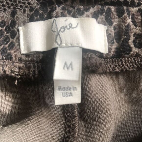 Joie Pull On Pants Womens Snakeskin Print Leggings Skinny Black Grey Size Medium - Picture 5 of 8